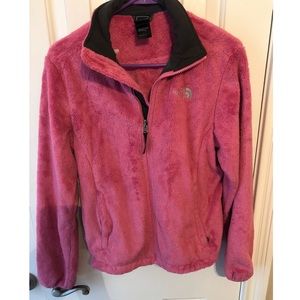 North Face Pink Fuzzy Jacket